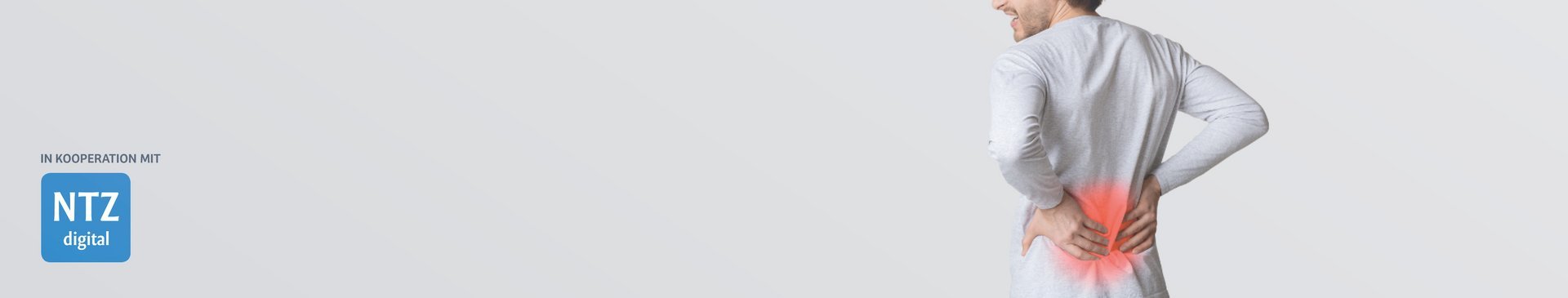 Mann mit Rückenschmerzen