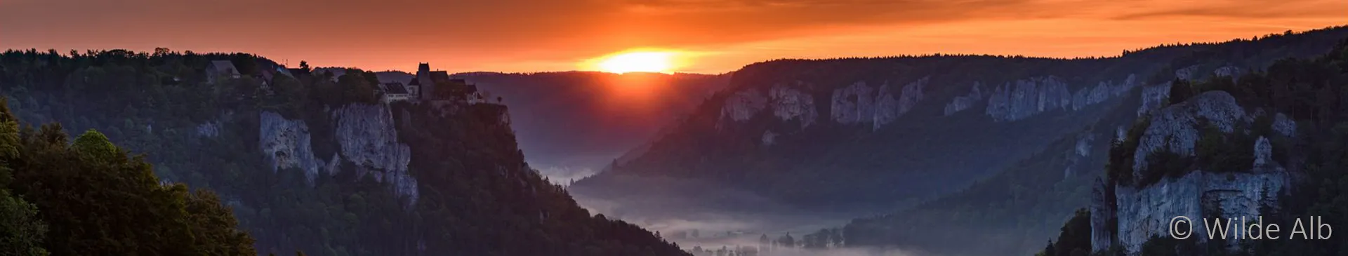 Copyright Wilde Alb: Blick vom Eichfelsen ins Obere Donautal