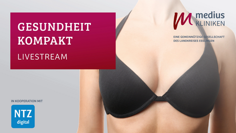 Frau mit schwarzem BH als Symbolbild für den Livestream der medius KLINIKEN zum Thema Plastische Brustchirurgie