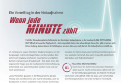 Tag in Notaufnahme, Patientenmagazin MITTENDRIN